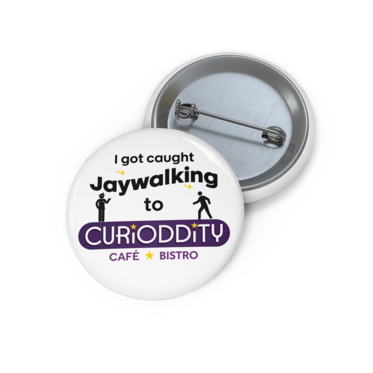 CURiODDiTY Pin Buttons "Jaywalking"