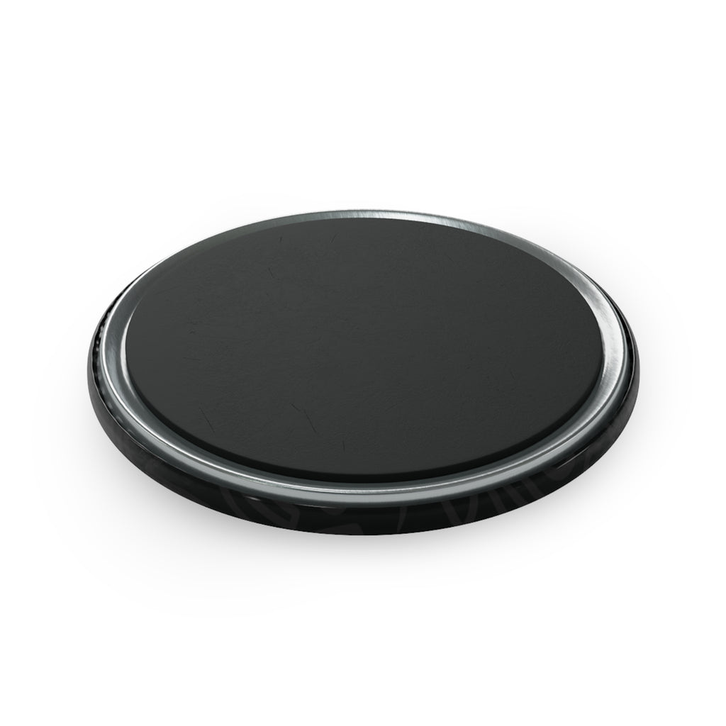 CURiODDiTY Button Magnet, Round Black (1 & 10 pcs) "CURiODDiTY Society"