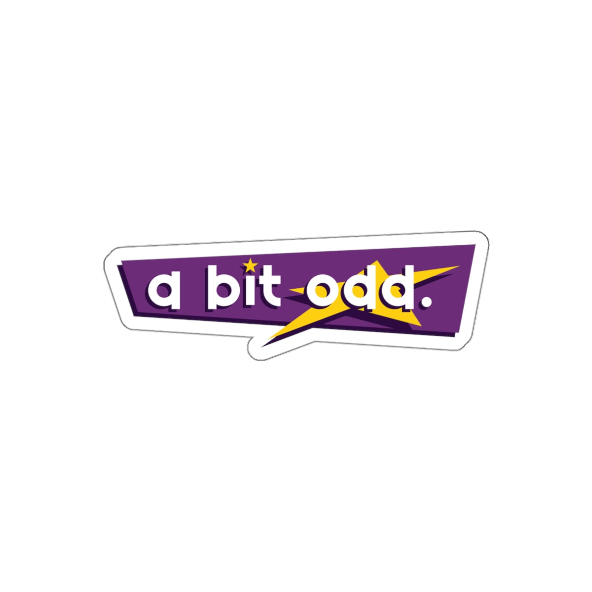 CURiODDiTY Die-Cut Stickers "a bit odd"