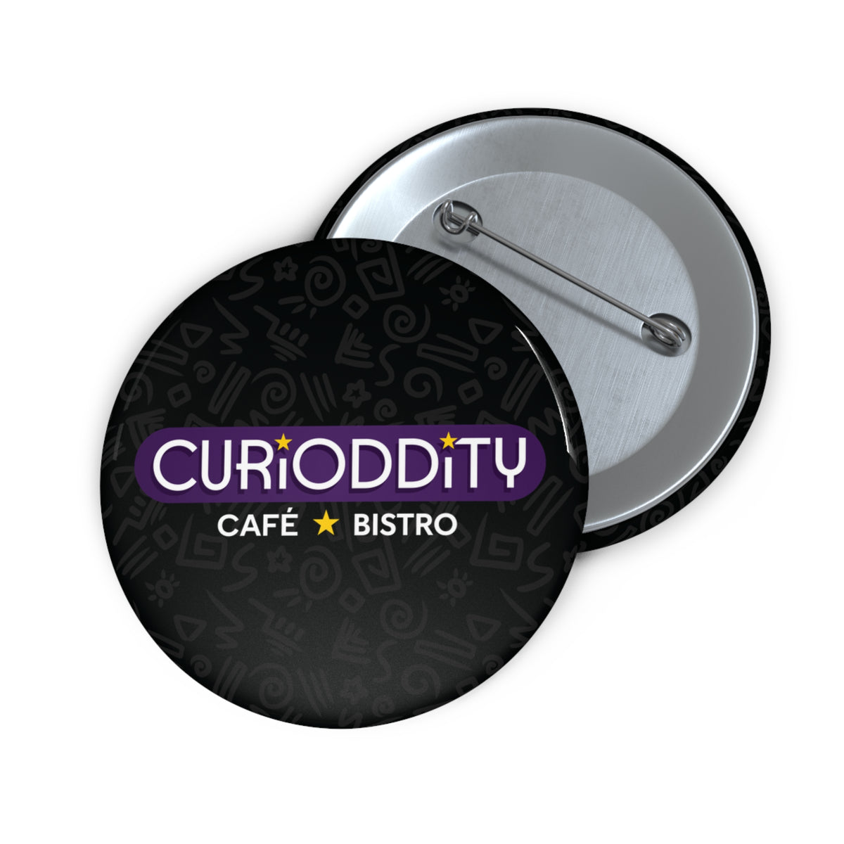CURiODDiTY Pin Buttons Black