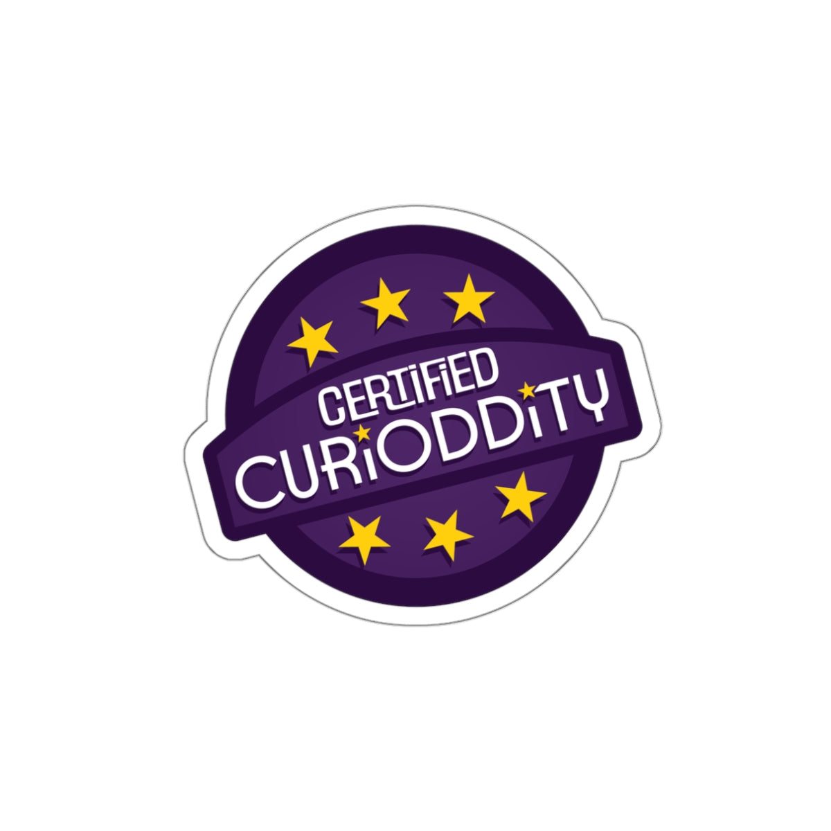 CURiODDiTY Die-Cut Stickers "Certified CURiODDiTY"