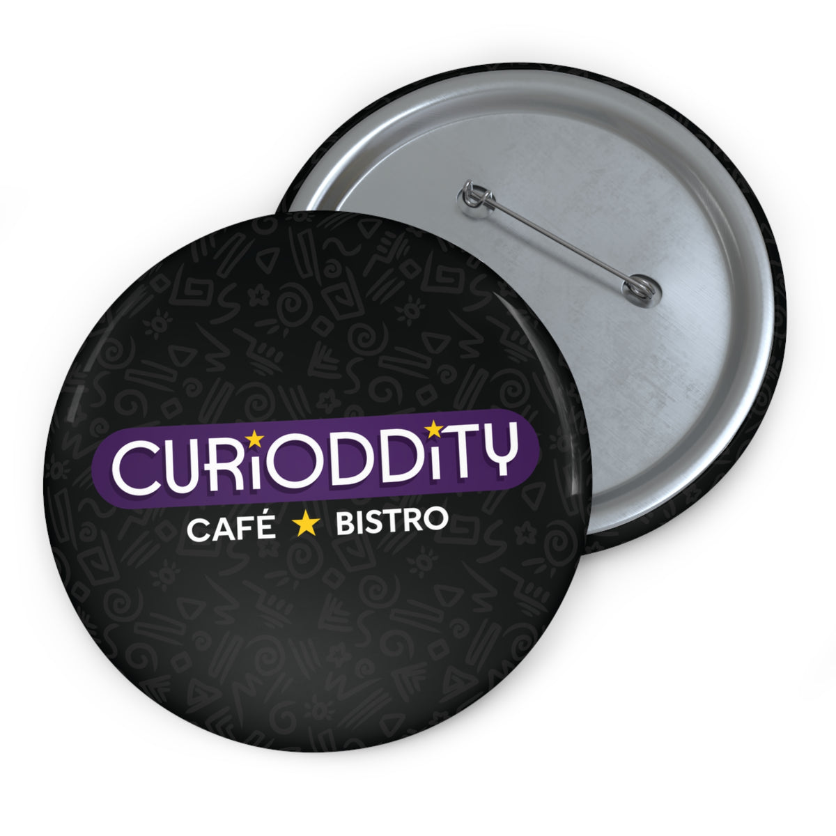 CURiODDiTY Pin Buttons Black