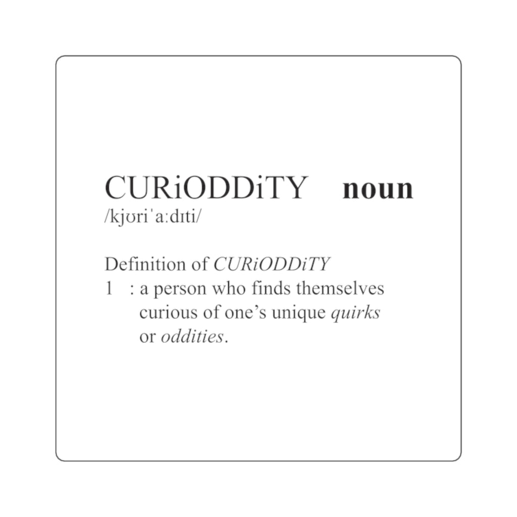CURiODDiTY Square Stickers "Dictionary"