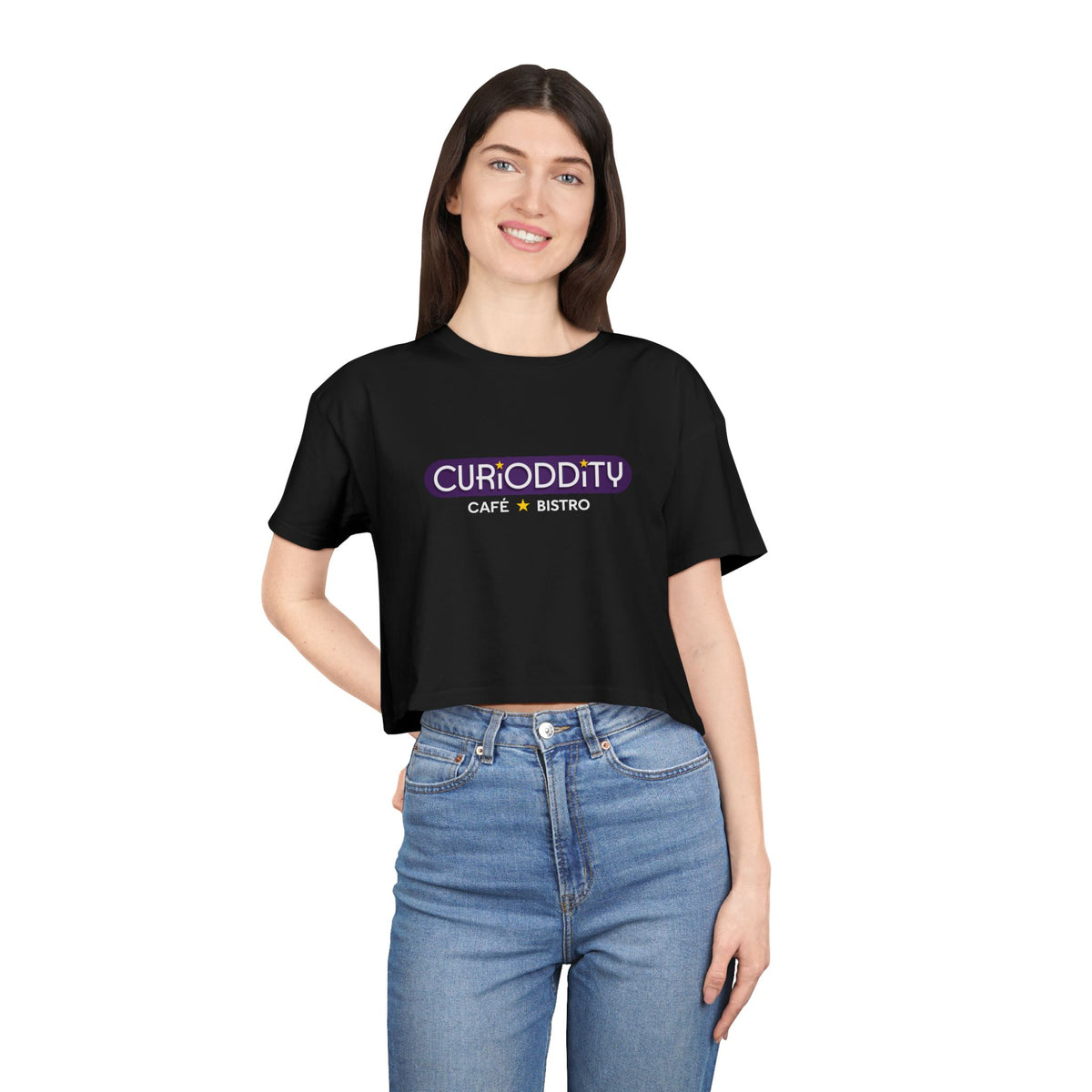 CURiODDiTY Women's Crop Tee