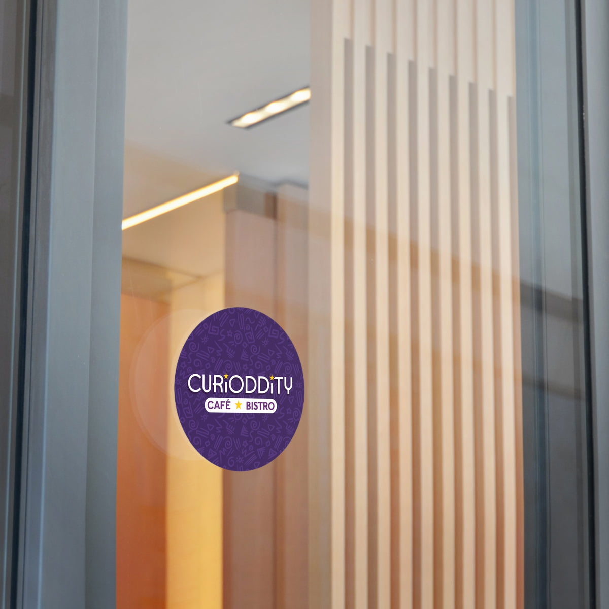 CURiODDiTY Round Vinyl Stickers Purple
