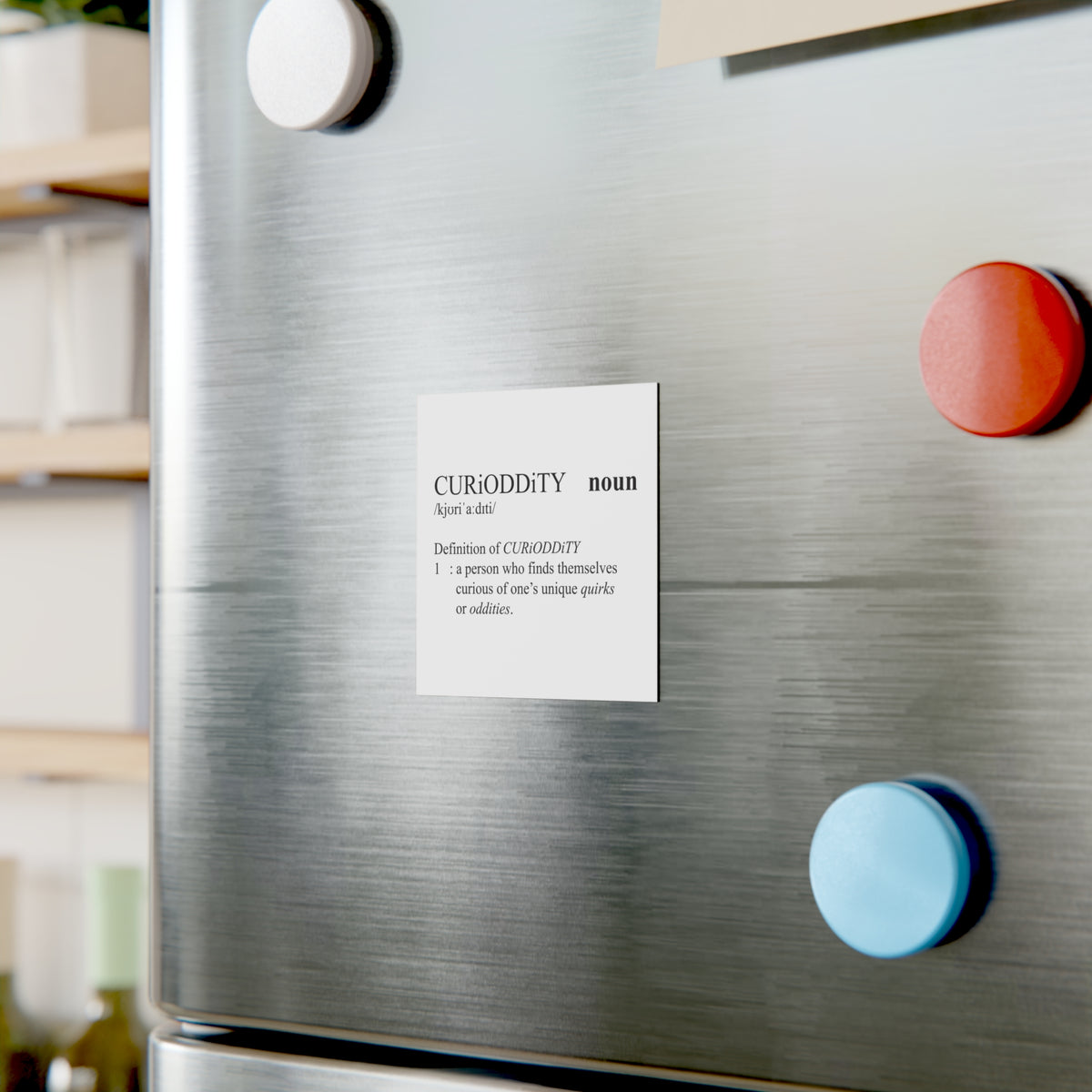 CURiODDiTY Square Magnet "Dictionary"