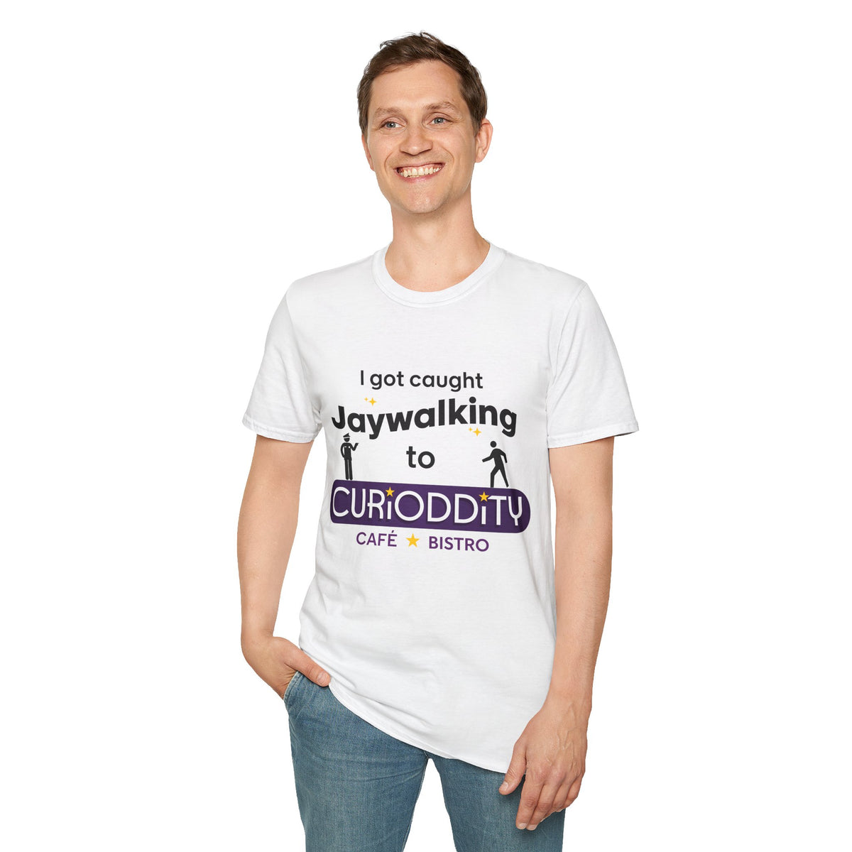 CURiODDiTY Unisex Softstyle T-Shirt "Jaywalking"