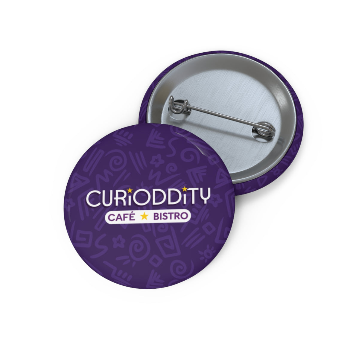 CURiODDiTY Pin Buttons Purple