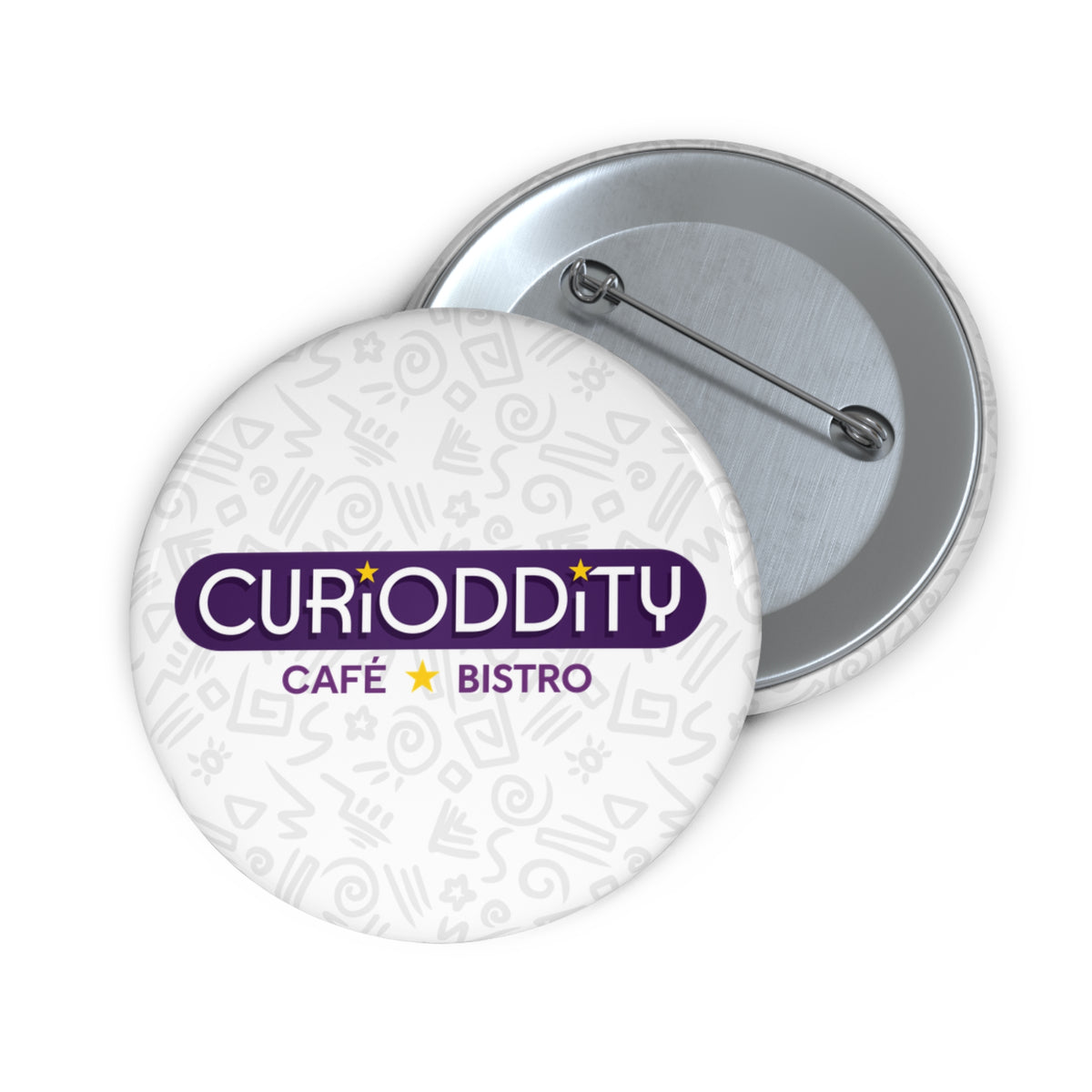 CURiODDiTY Pin Buttons White