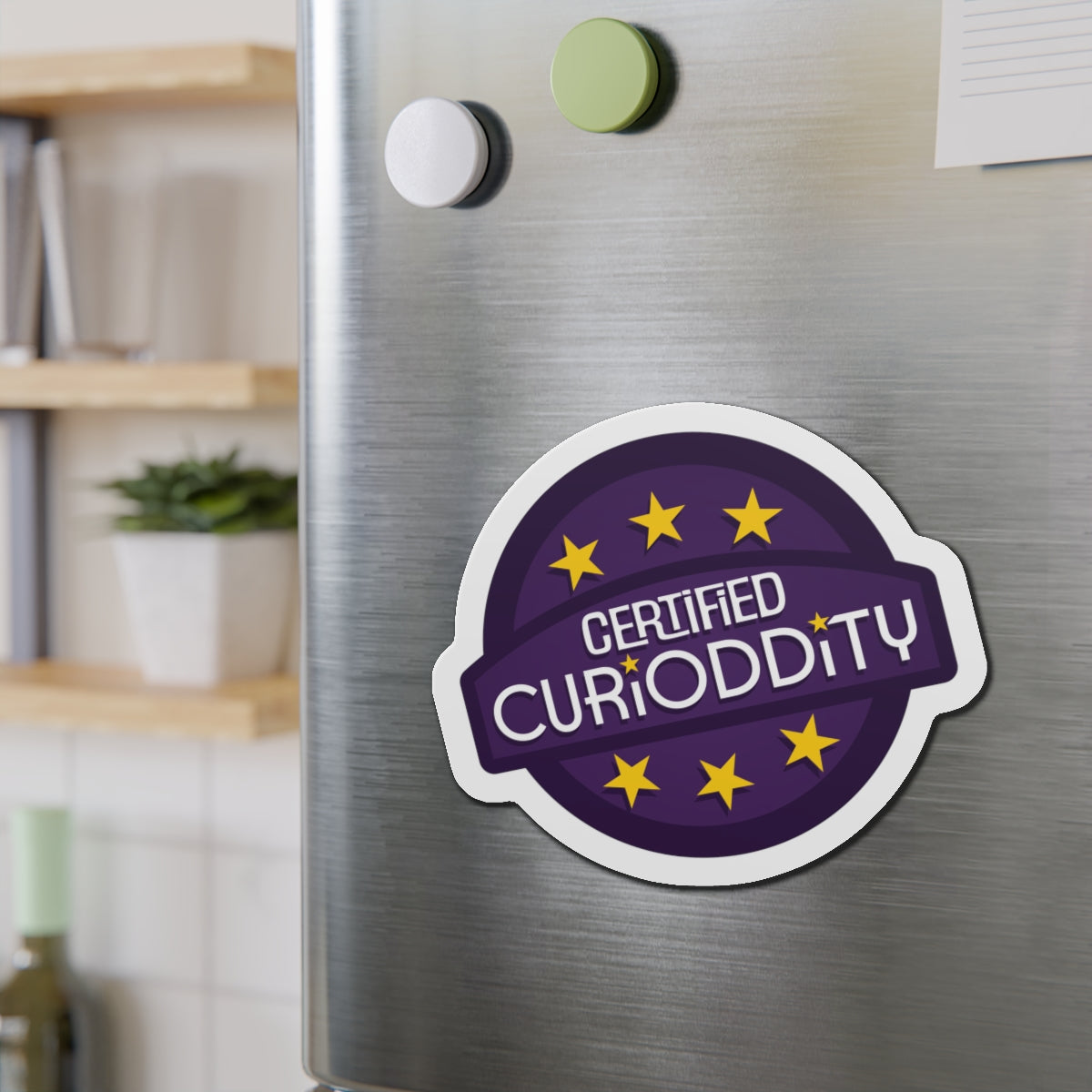 CURiODDiTY Die-Cut Magnets "Certified CURiODDiTY"