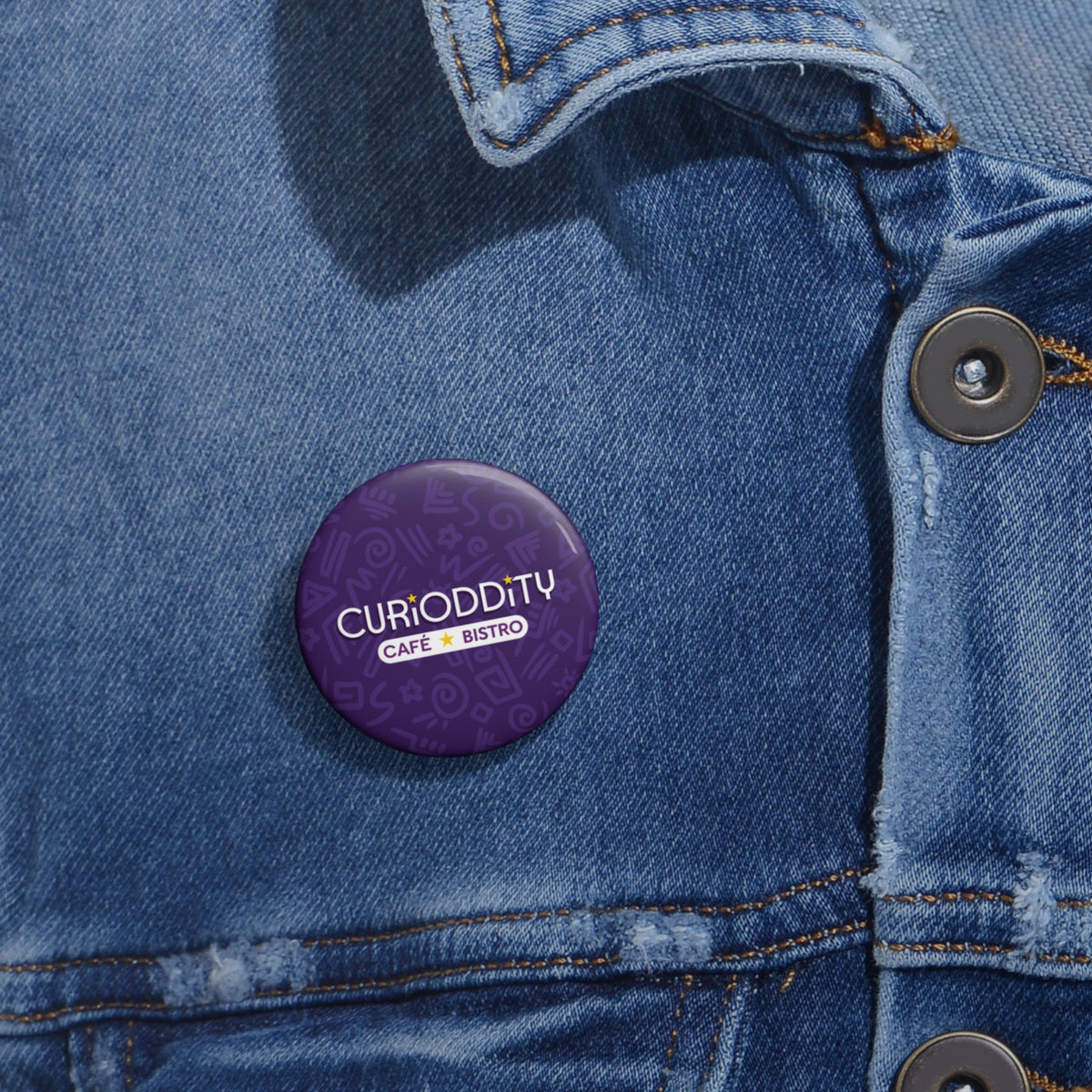 CURiODDiTY Pin Buttons Purple