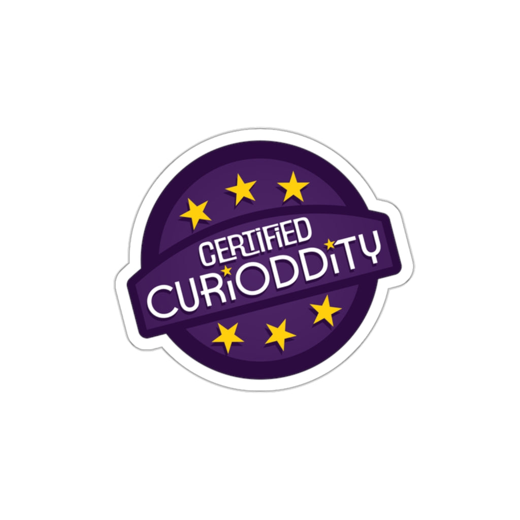 CURiODDiTY Die-Cut Stickers "Certified CURiODDiTY"