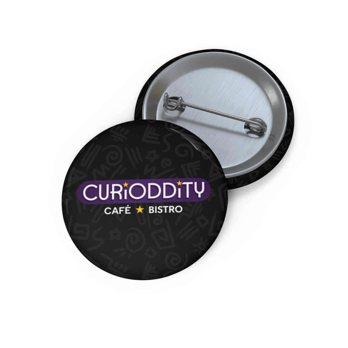 CURiODDiTY Pin Buttons Black