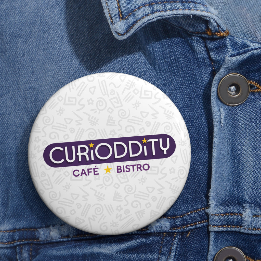 CURiODDiTY Pin Buttons White