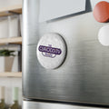 CURiODDiTY Button Magnet, Round White (1 & 10 pcs) "CURiODDiTY Society"