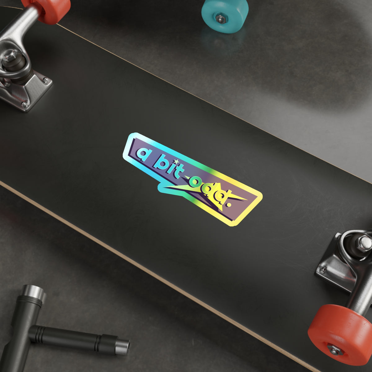 CURiODDiTY Holographic Die-cut Stickers "a bit odd"