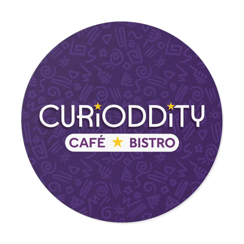 CURiODDiTY Round Vinyl Stickers Purple