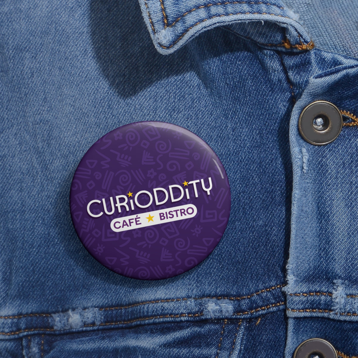 CURiODDiTY Pin Buttons Purple