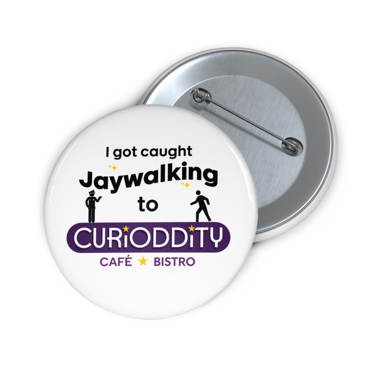 CURiODDiTY Pin Buttons "Jaywalking"