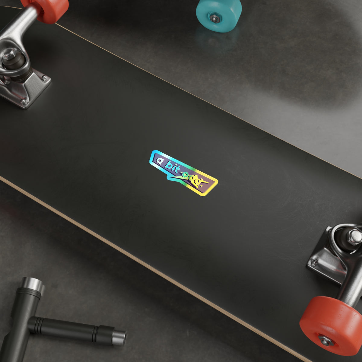 CURiODDiTY Holographic Die-cut Stickers "a bit odd"