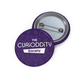 CURiODDiTY Pin Buttons Purple "CURiODDiTY Society"