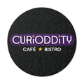 CURiODDiTY Round Vinyl Stickers Black