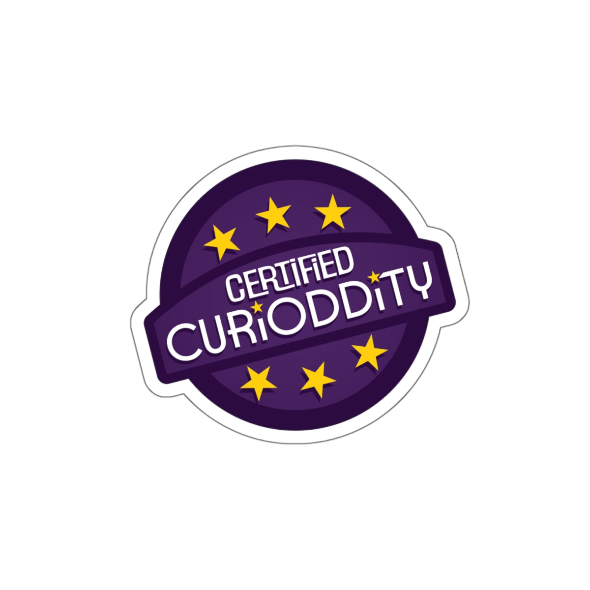 CURiODDiTY Die-Cut Stickers "Certified CURiODDiTY"