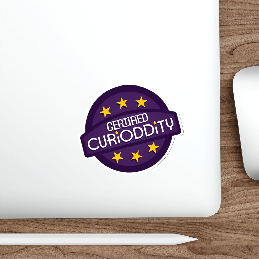 CURiODDiTY Die-Cut Stickers "Certified CURiODDiTY"