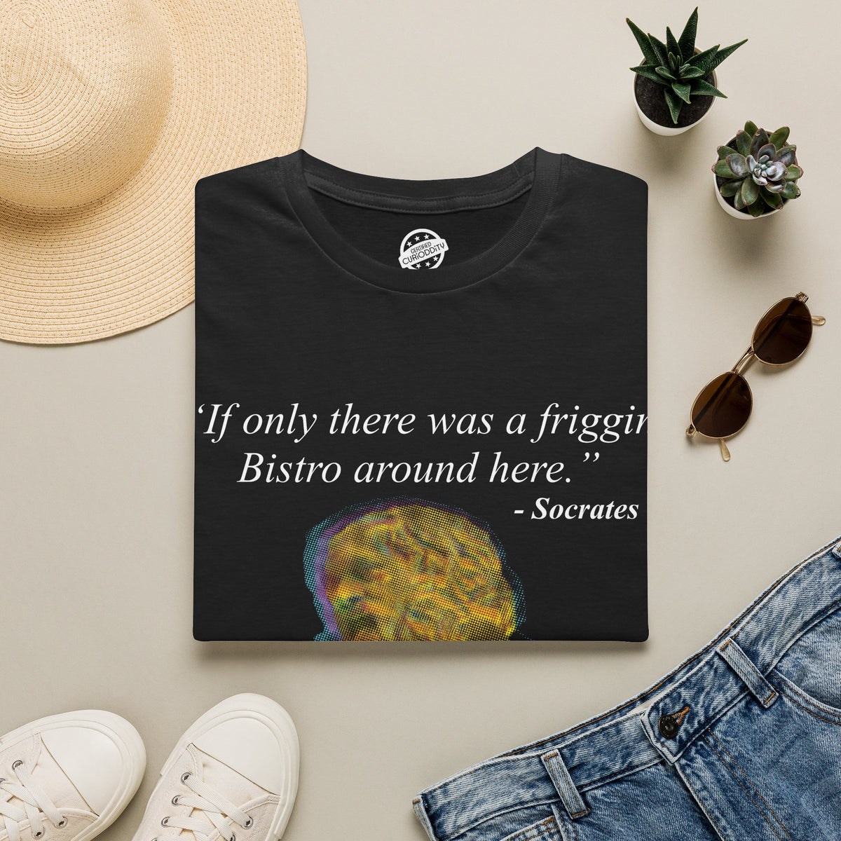 CURiODDiTY Unisex Softstyle T-Shirt "Socrates"