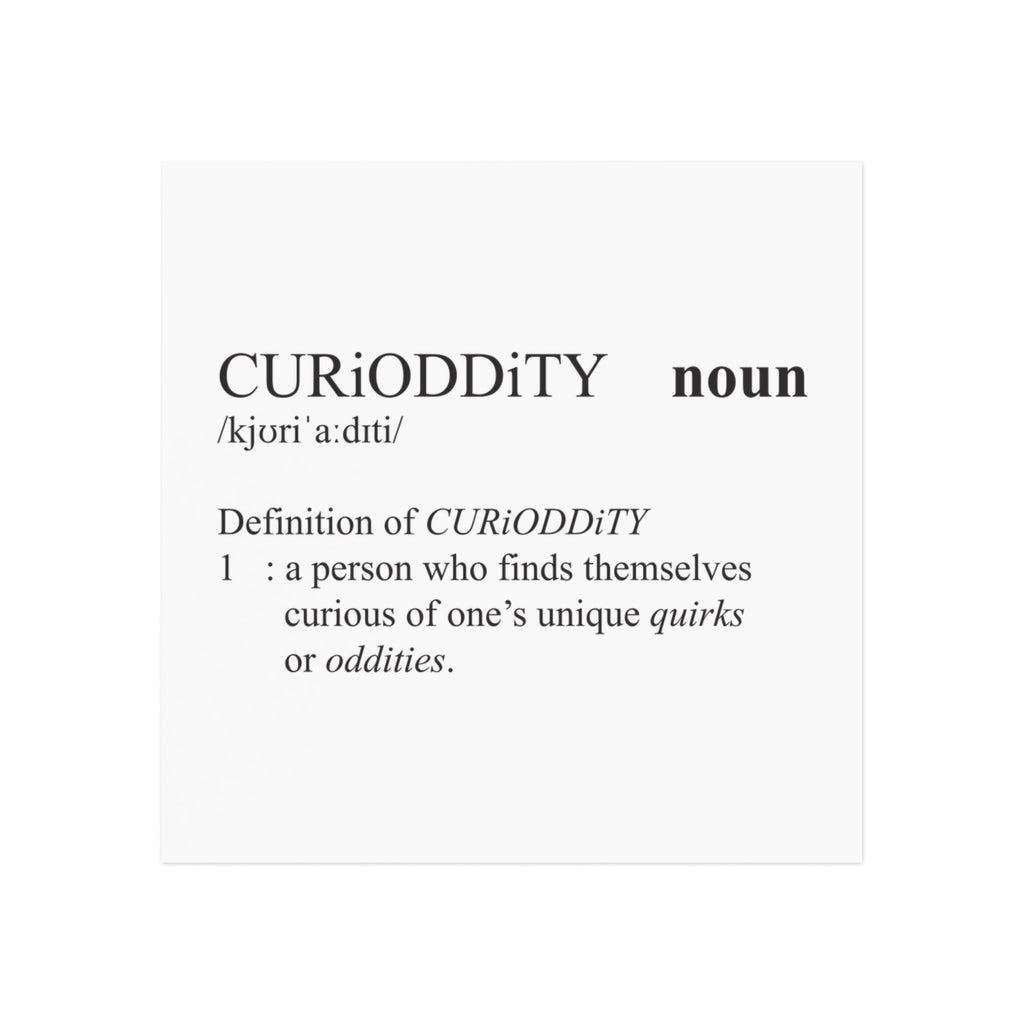 CURiODDiTY Square Magnet "Dictionary"