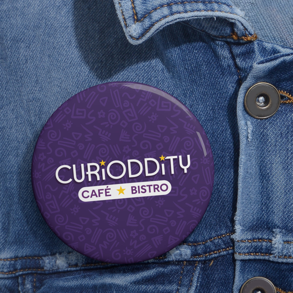 CURiODDiTY Pin Buttons Purple