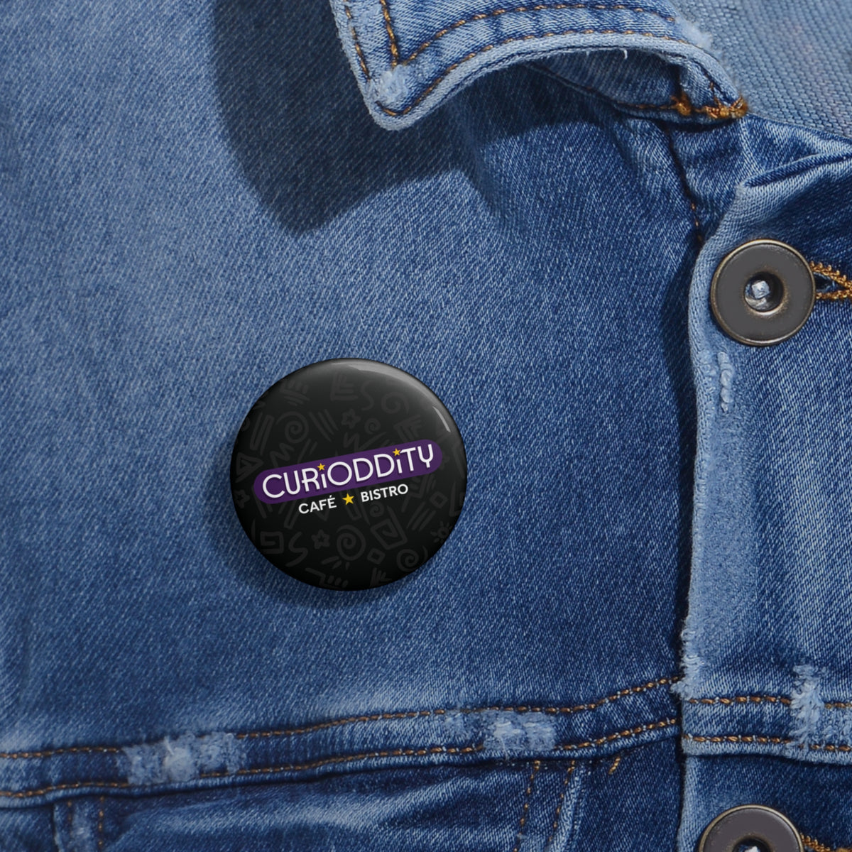 CURiODDiTY Pin Buttons Black