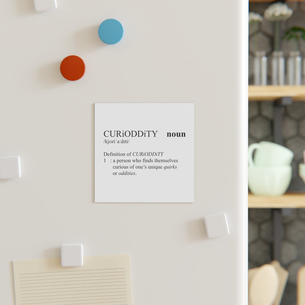 CURiODDiTY Square Magnet "Dictionary"