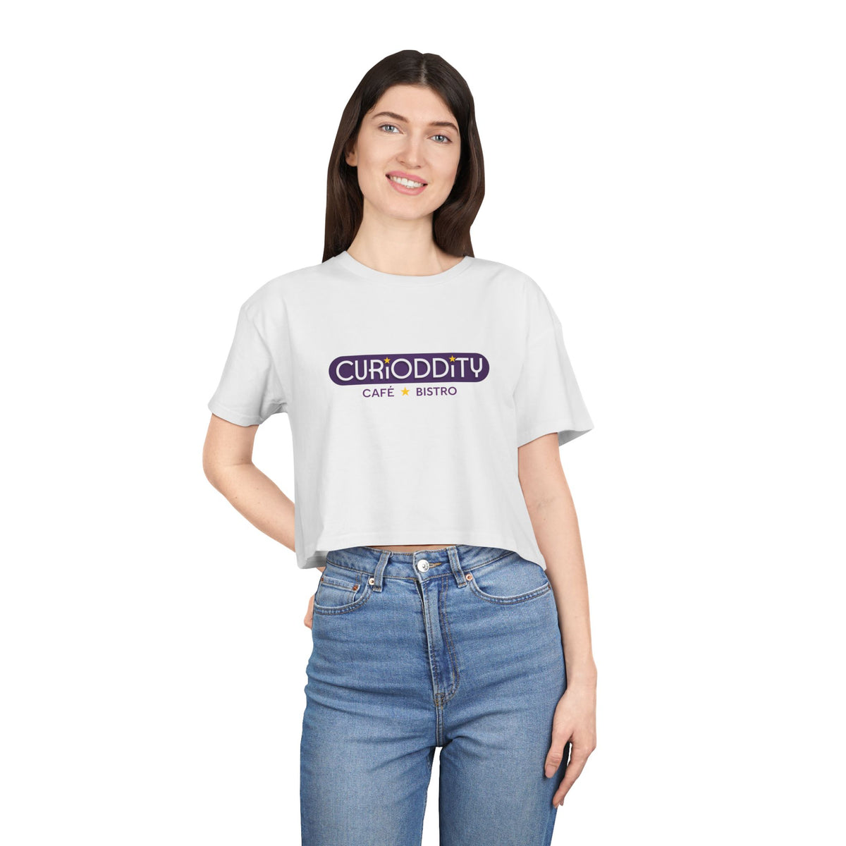 CURiODDiTY Women's Crop Tee