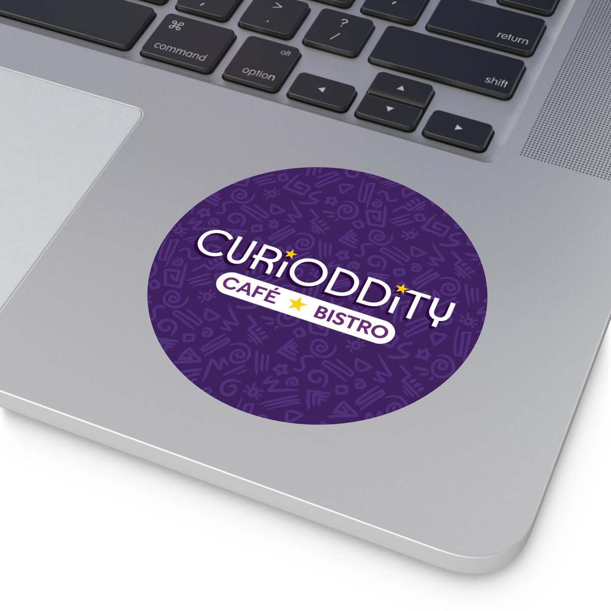 CURiODDiTY Round Vinyl Stickers Purple
