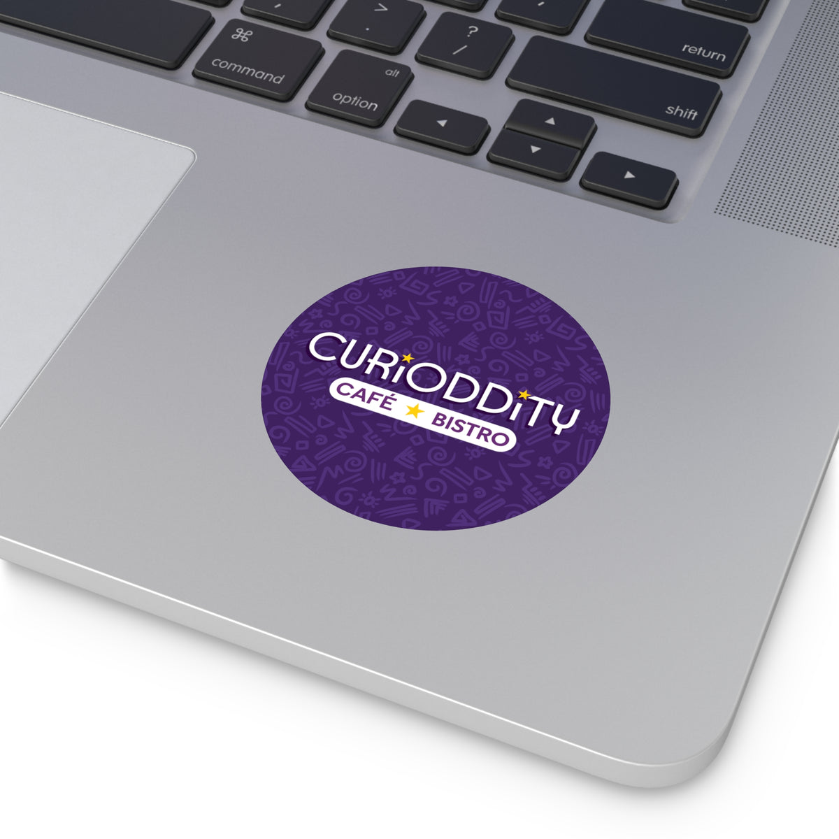 CURiODDiTY Round Vinyl Stickers Purple