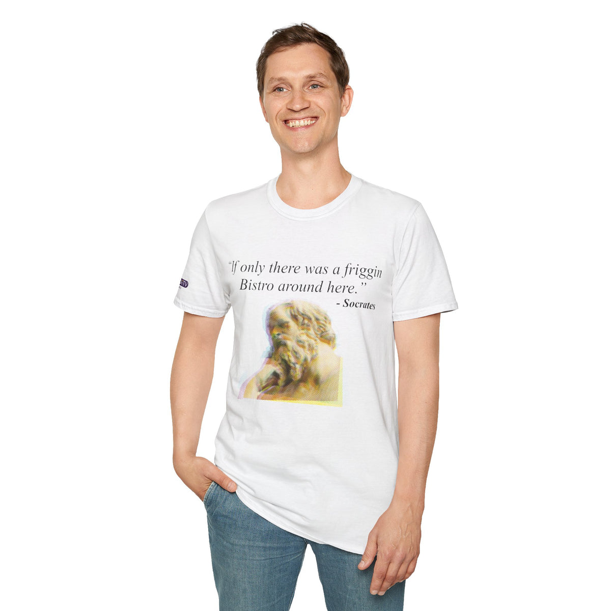 CURiODDiTY Unisex Softstyle T-Shirt "Socrates"