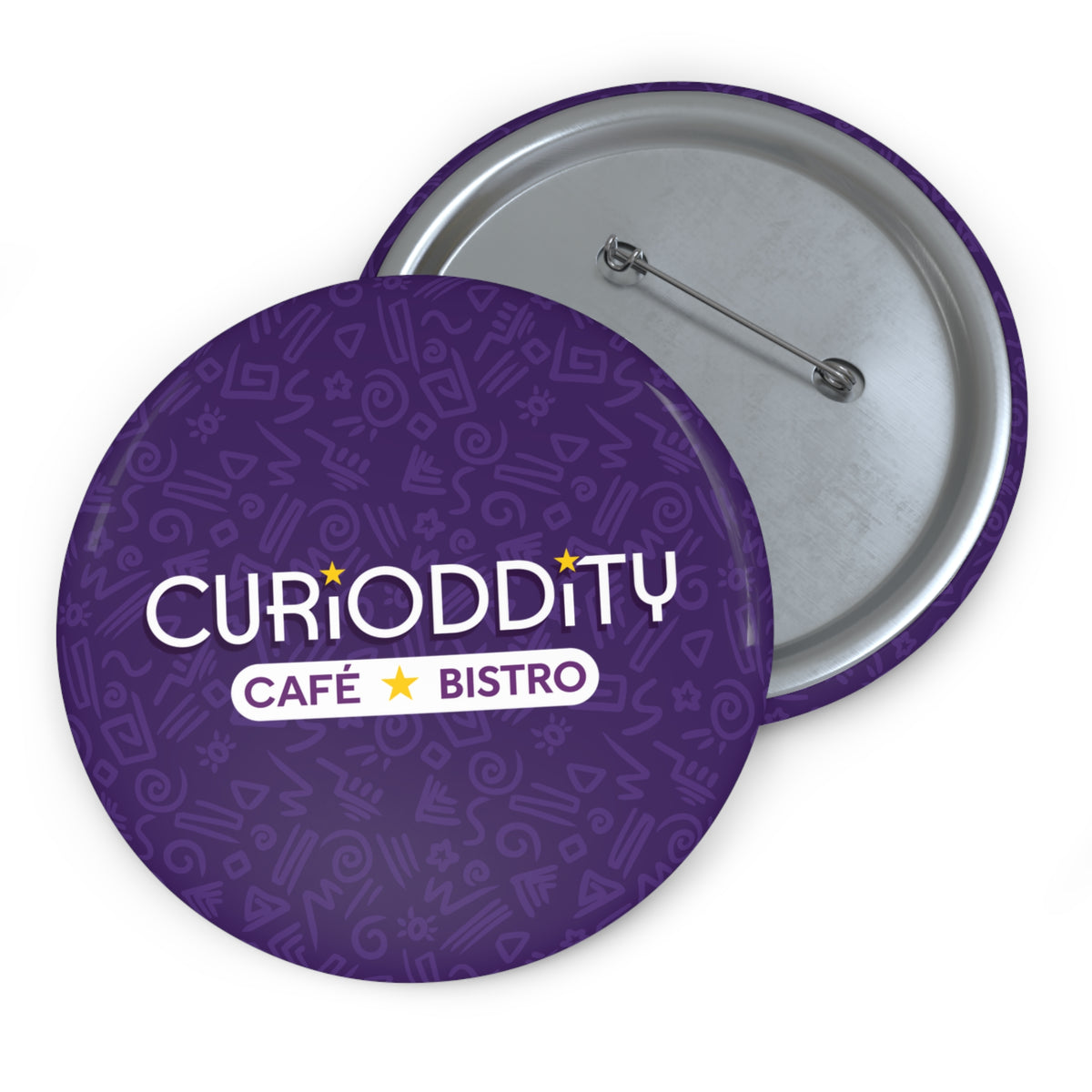 CURiODDiTY Pin Buttons Purple