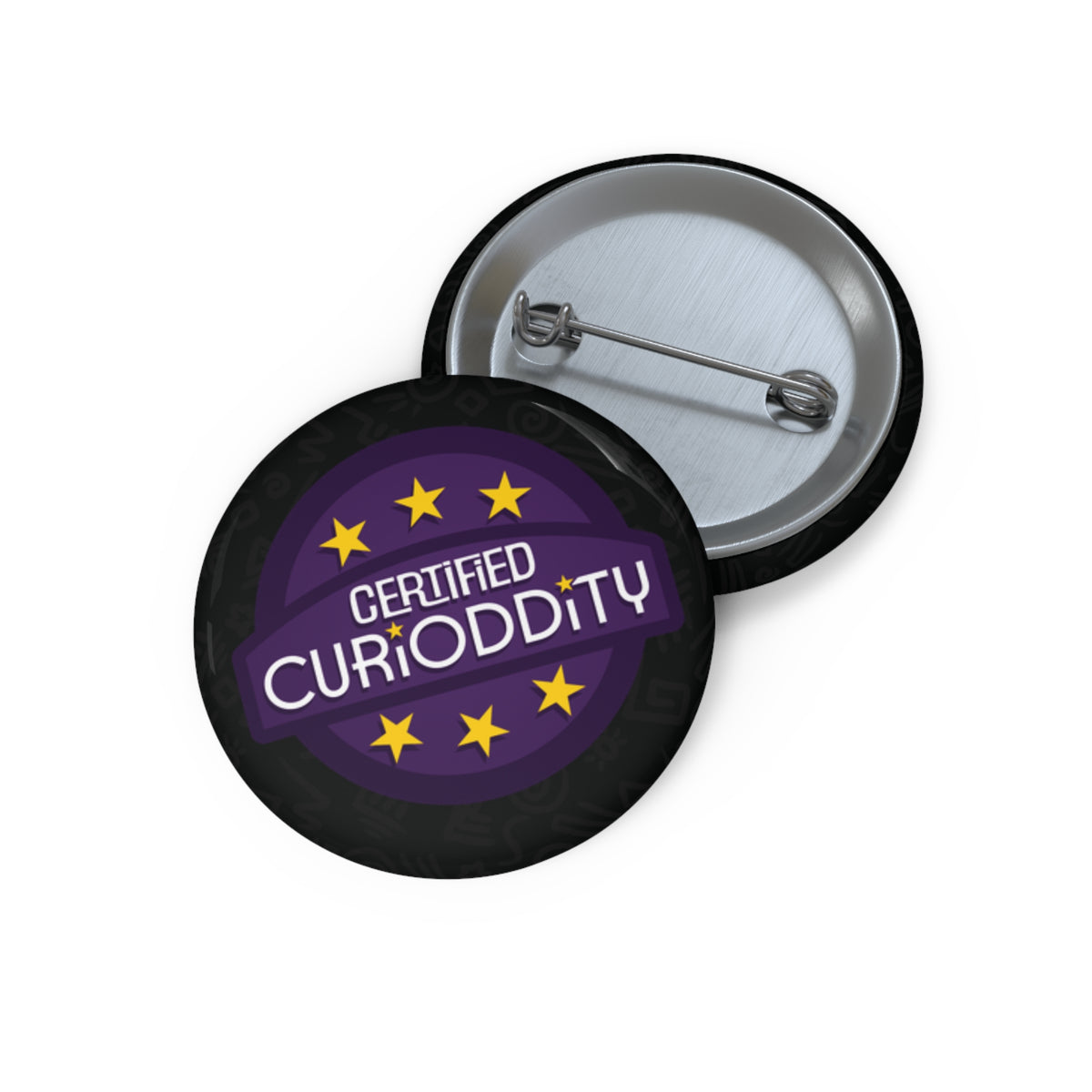 CURiODDiTY Pin Buttons "Certified CURiODDiTY"