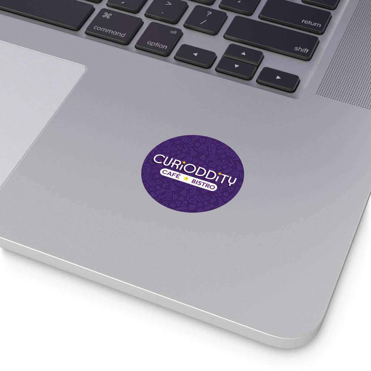 CURiODDiTY Round Vinyl Stickers Purple