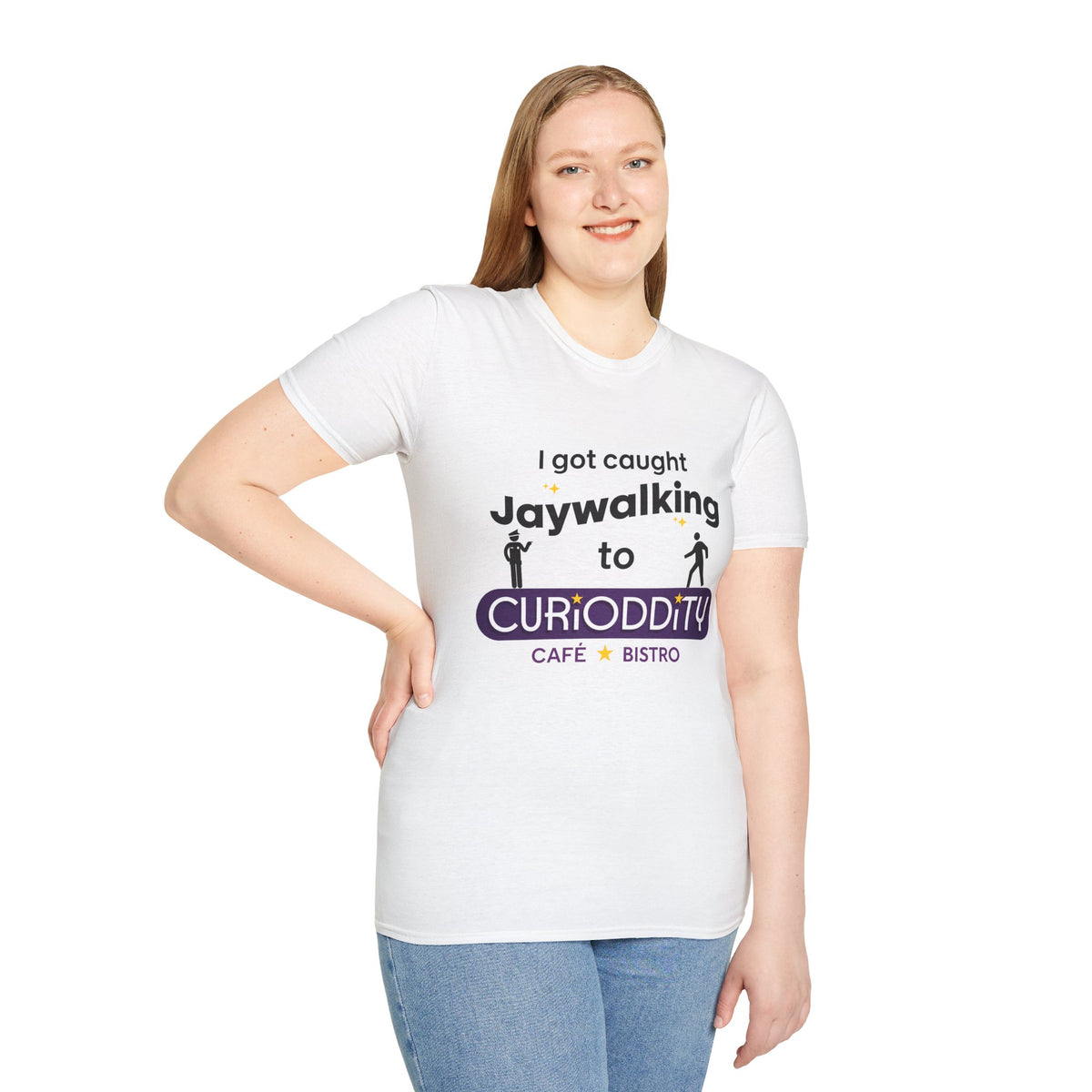 CURiODDiTY Unisex Softstyle T-Shirt "Jaywalking"