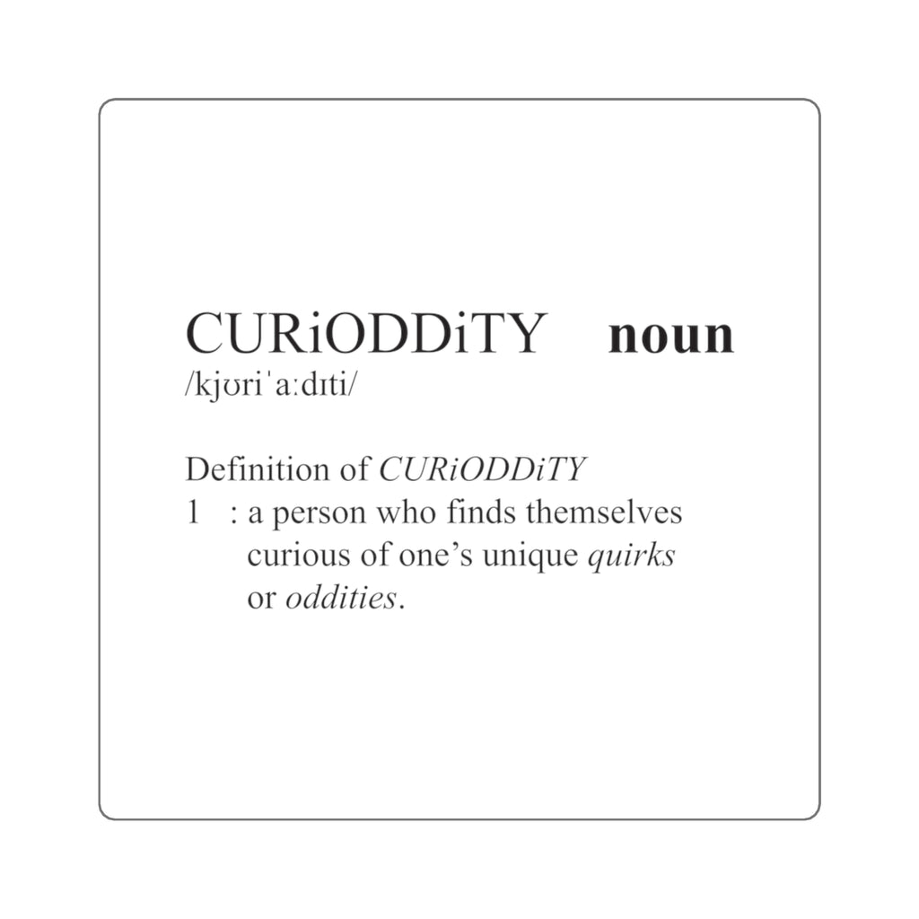 CURiODDiTY Square Stickers "Dictionary"