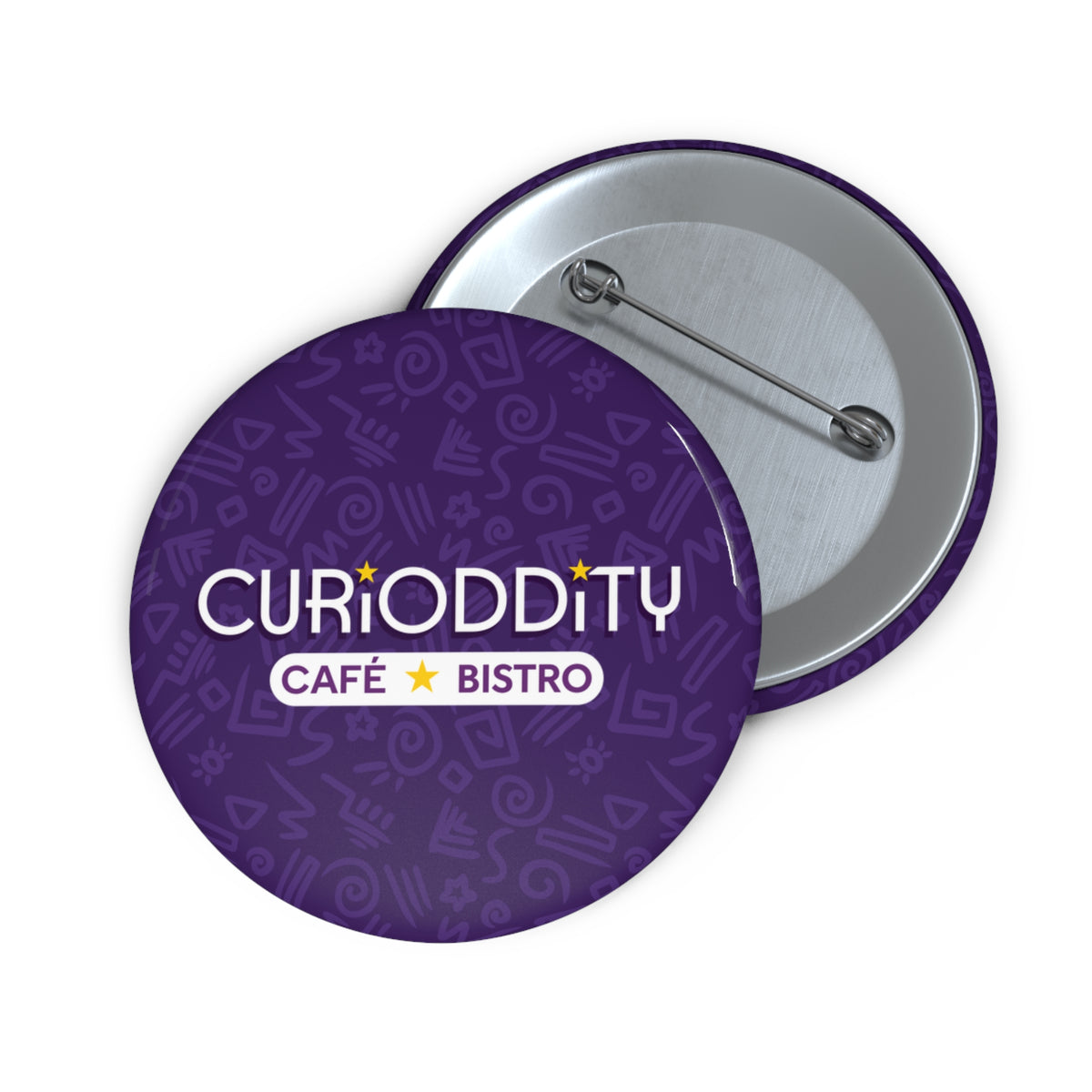 CURiODDiTY Pin Buttons Purple