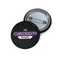 CURiODDiTY Pin Buttons Black "CURiODDiTY Society"