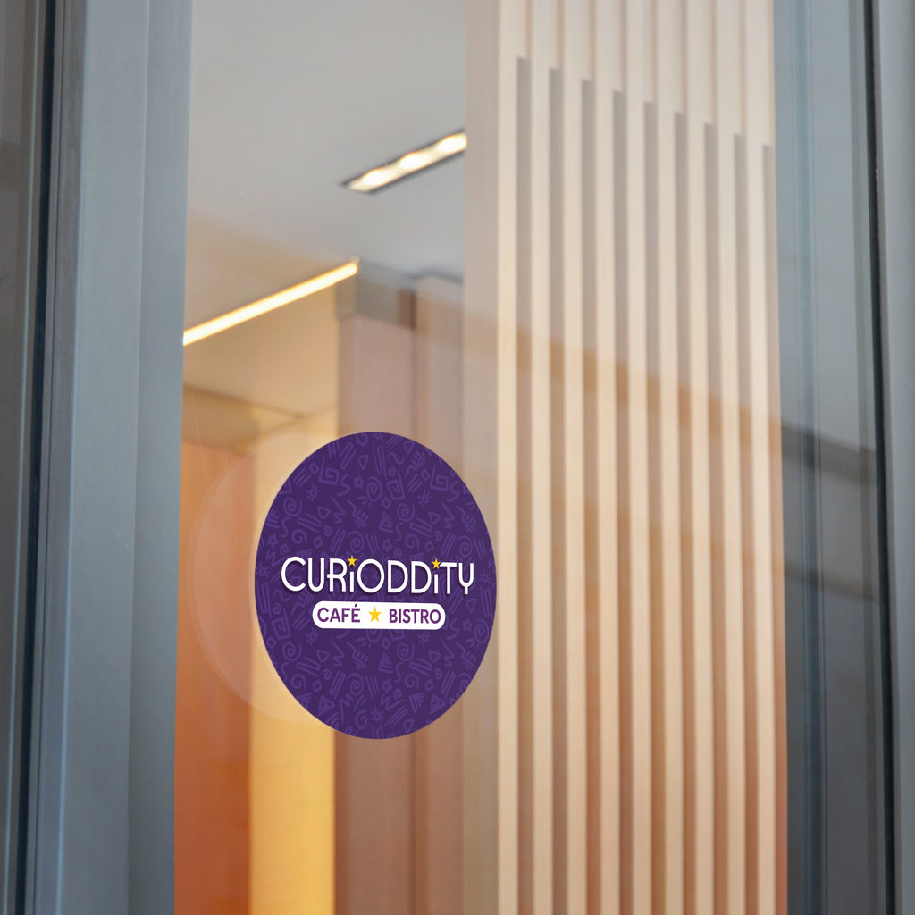 CURiODDiTY Round Vinyl Stickers Purple